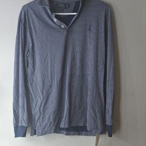 Men’s Polo Ralph Lauren Long Sleeve Geometric Print Shirt – Size [M]